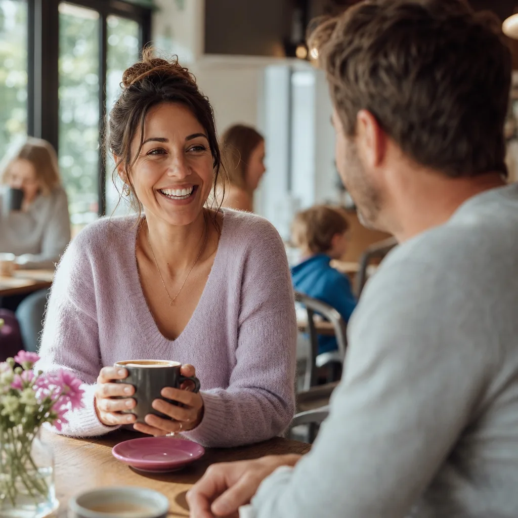 Parent checking local Exeter dating profiles at home